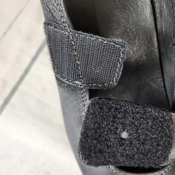 Taos  Black Leather Mary Jane Shoes Stacked Heel Size 41 - Picture 7 of 16